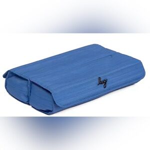 Lug Choo Choo AM/PM Pill Case. Brushed Blue Marina. NWT